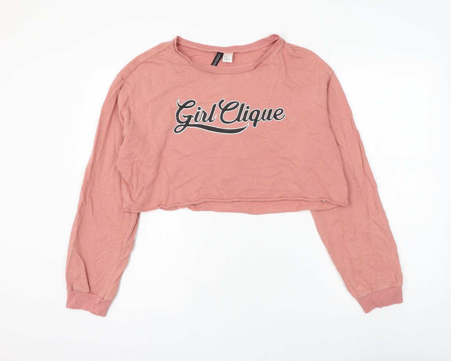 H&M Mens Pink Cotton Cardigan Sweatshirt Size M - Girl Clique
