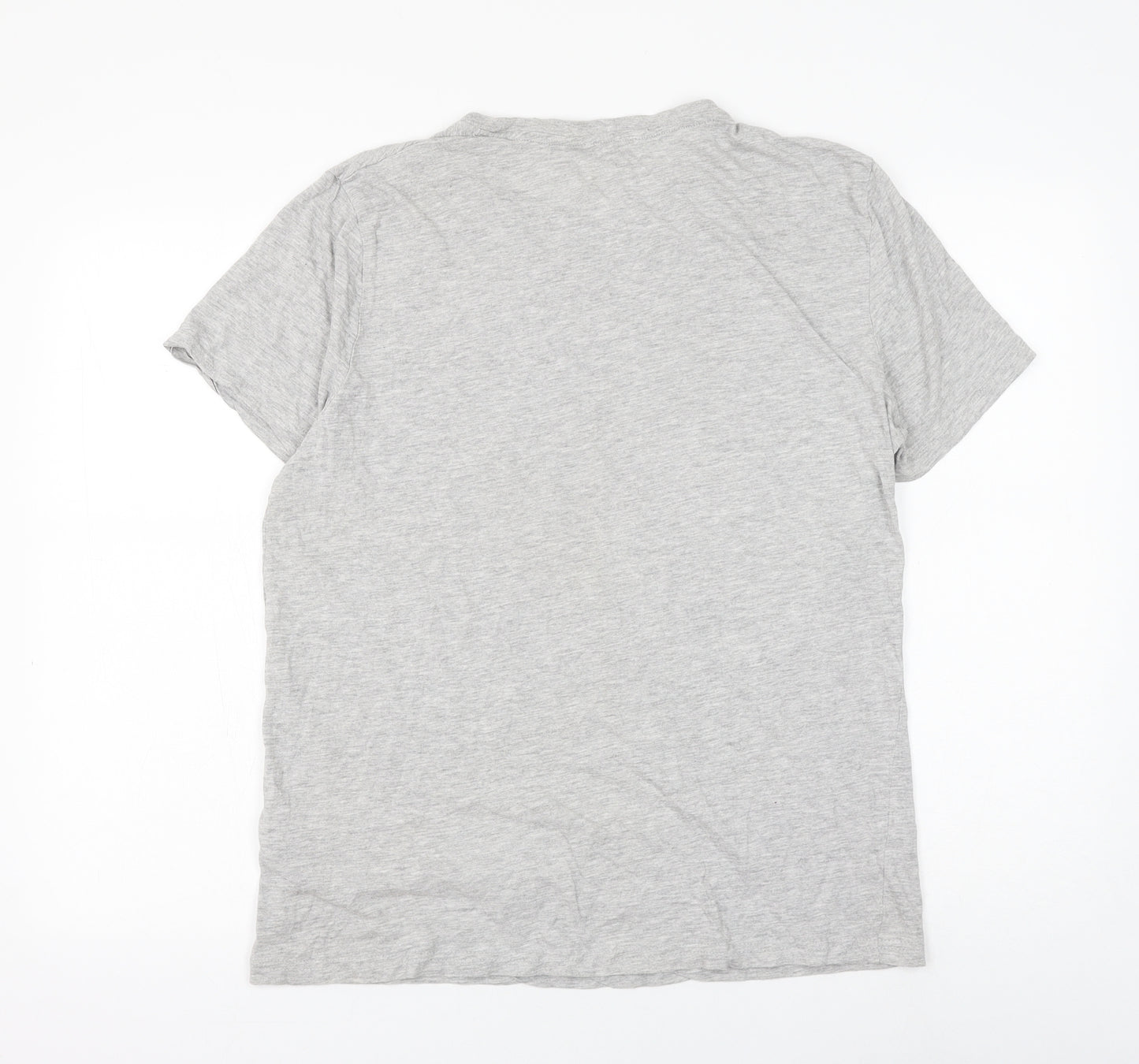 PEP&CO Mens Grey Cotton T-Shirt Size L Round Neck - Legacy