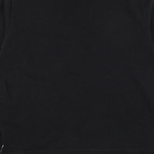 H&M Mens Black Cotton Pullover Sweatshirt Size S