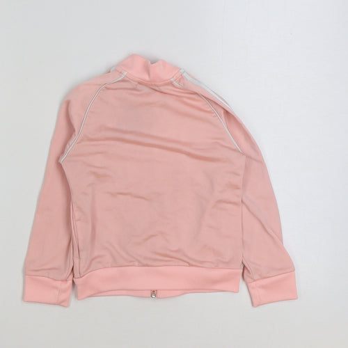adidas Girls Pink Jacket Size 4-5 Years Zip