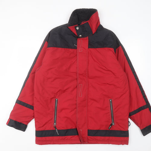 PSC Mens Red Jacket Coat Size M Zip
