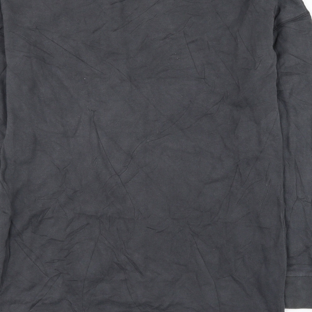 River Island Mens Grey Cotton Pullover Sweatshirt Size S - Distressed