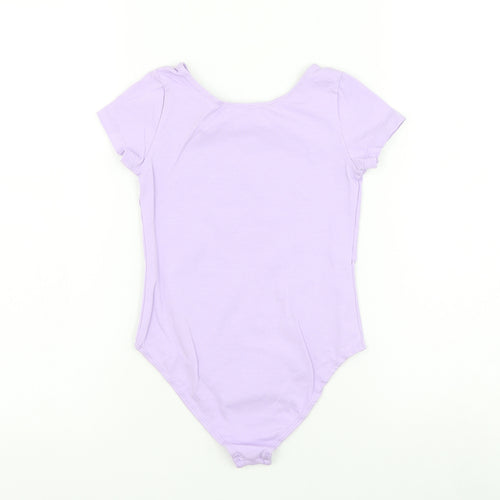 Iefiel Girls Purple Polyester Bodysuit One-Piece Size L Pullover