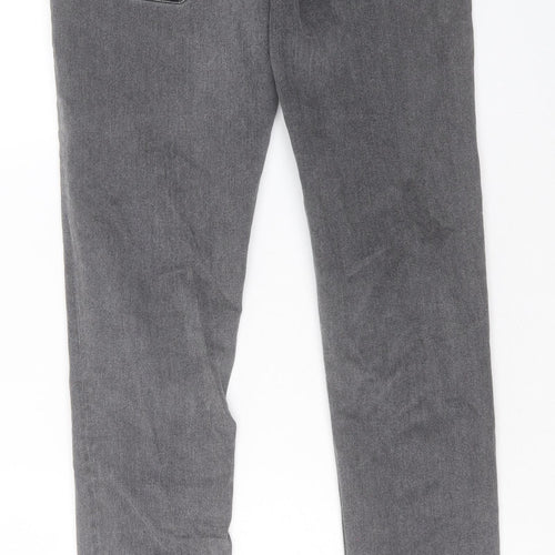 ONLY & SONS Mens Grey Cotton Straight Jeans Size 28 in L32 in Slim Button