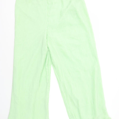 Reclaimed Vintage Womens Green Polyester Trousers Size 16 L27 in Regular