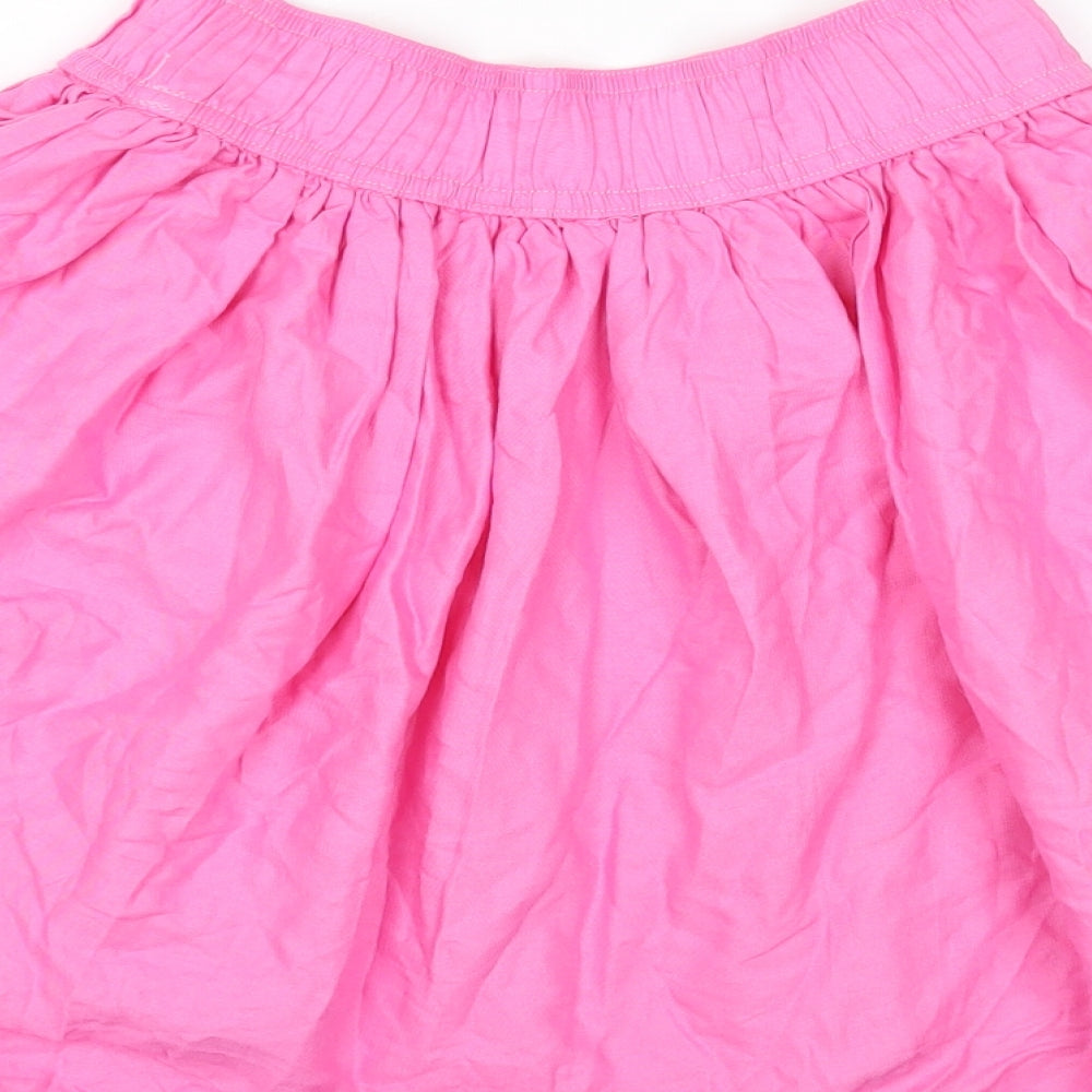 L.O.G.G Girls Pink Viscose Mini Skirt Size 12-13 Years Regular