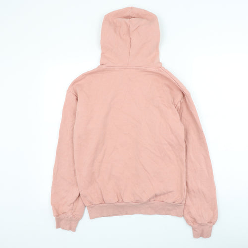 H&M Girls Pink Cotton Pullover Hoodie Size 12-13 Years Pullover - Size 12-14 Years
