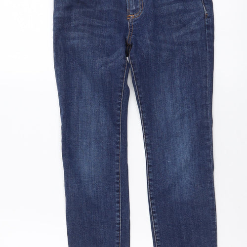 Gap Boys Blue Cotton Straight Jeans Size 8 Years Regular Button