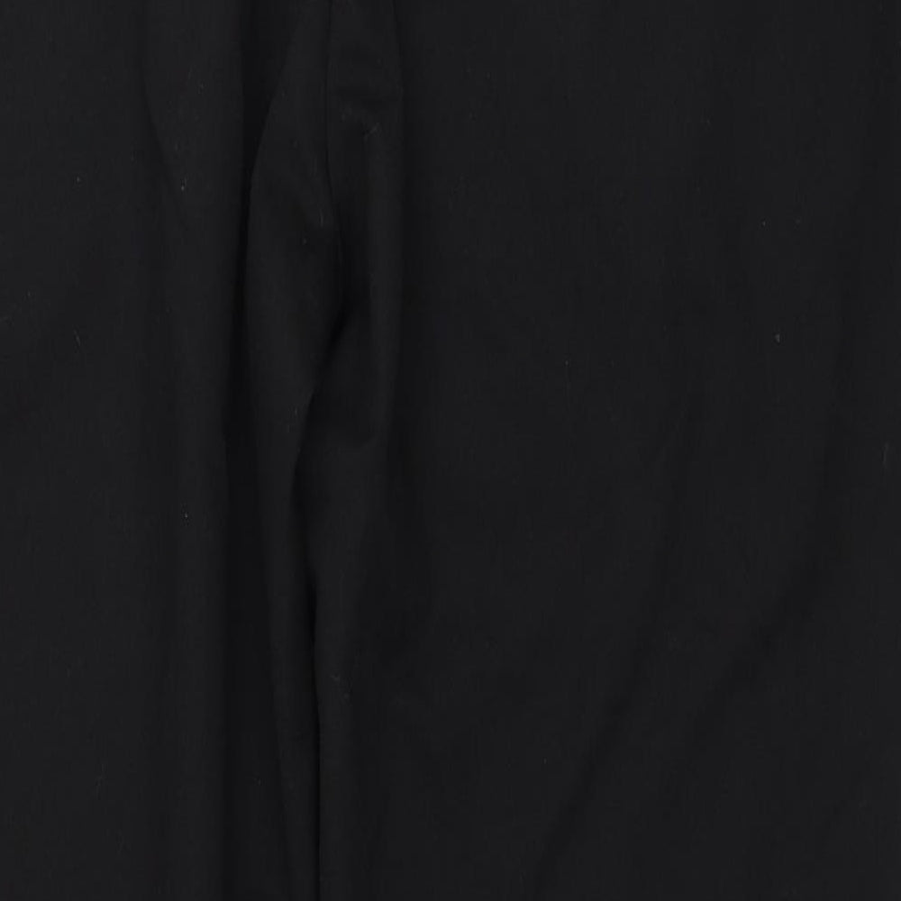 Cedar Wood State Mens Black Polyester Trousers Size 38 in L28 in Regular Zip