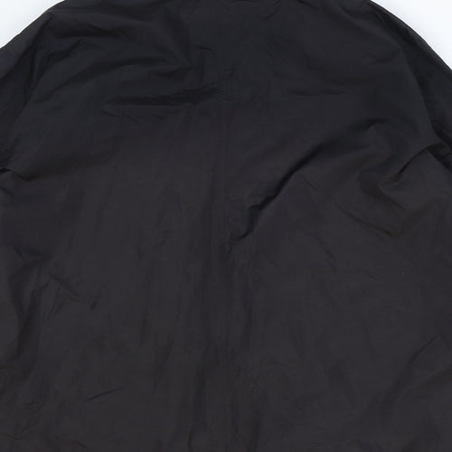 BB Mens Black Rain Coat Coat Size M Zip