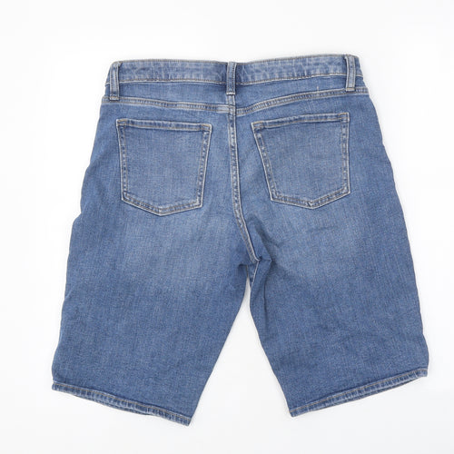 Gap Mens Blue Cotton Chino Shorts Size 32 in L10 in Regular Zip