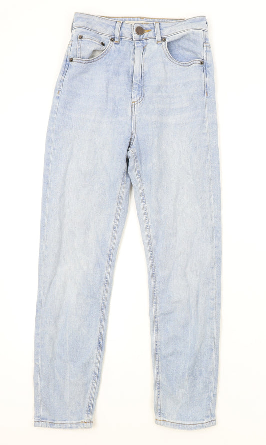 ASOS Mens Blue Cotton Skinny Jeans Size 26 in L30 in Regular Zip