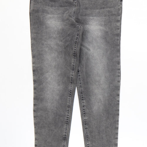George Girls Grey Cotton Jegging Jeans Size 11-12 Years Regular