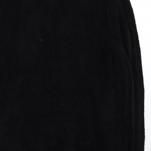 Easy Mens Black Polyester Pullover Sweatshirt Size XL