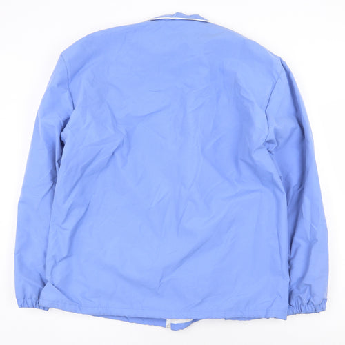 Preworn Mens Blue Rain Coat Coat Size XL Zip