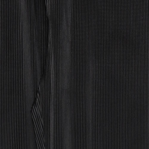 Boohoo Man Mens Black Cotton Dress Pants Trousers Size 36 in L30 in Regular Zip - Ribbed