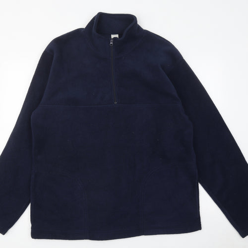 Preworn Mens Blue Polyester Pullover Sweatshirt Size L
