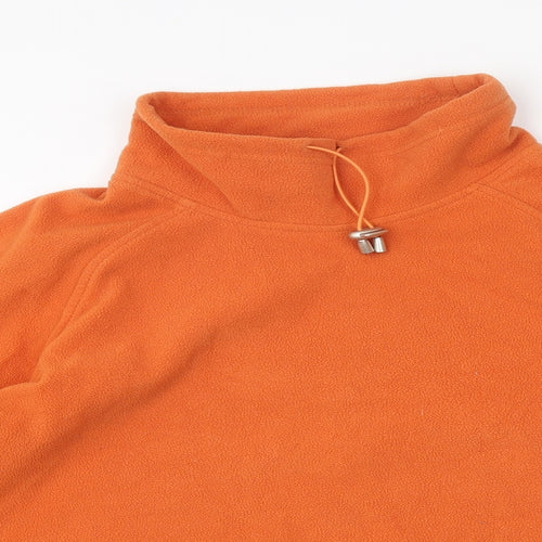 M&Co Mens Orange Polyester Pullover Sweatshirt Size M