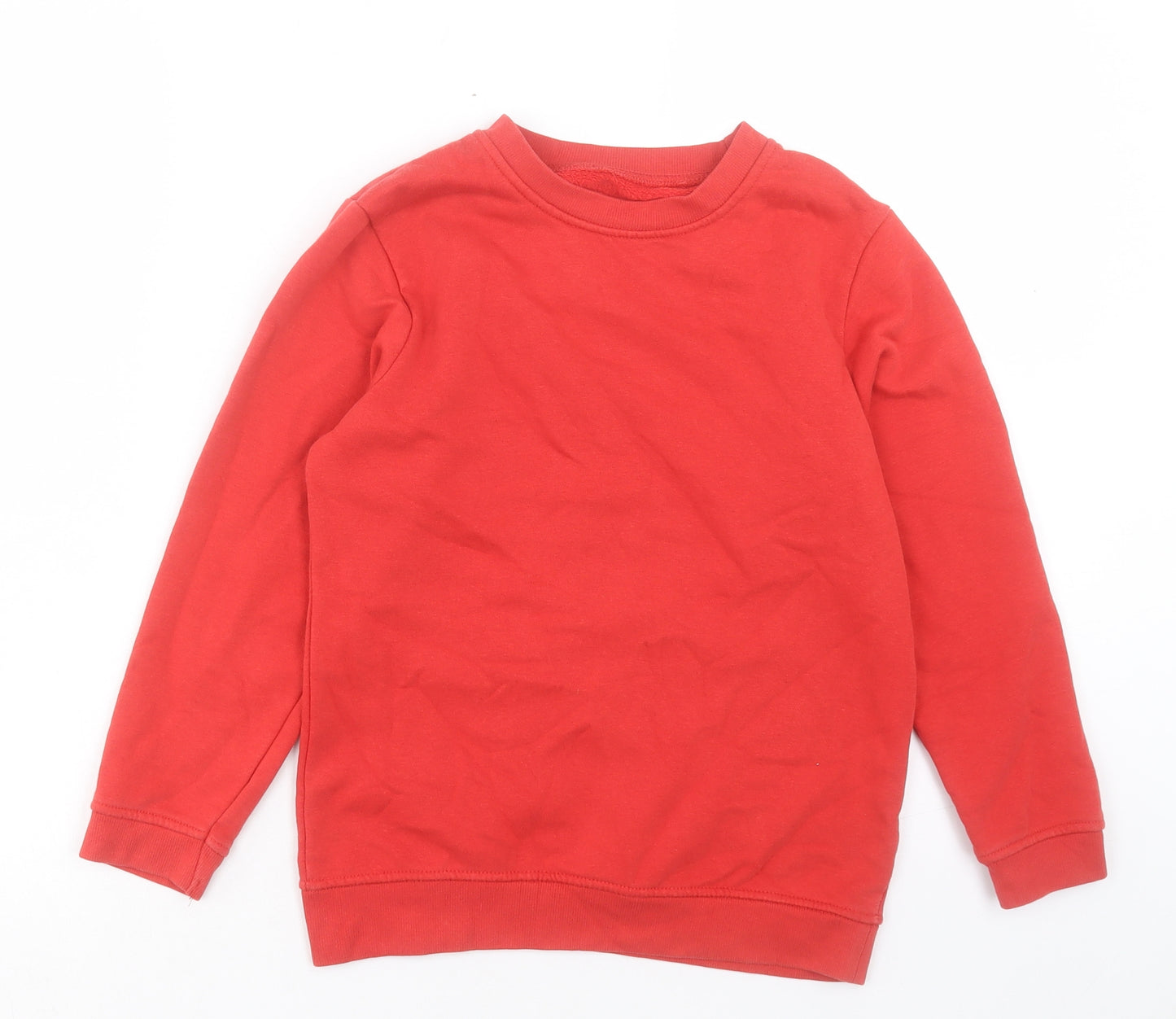 Nutmeg Boys Red Cotton Pullover Sweatshirt Size 8-9 Years Pullover - School Wear