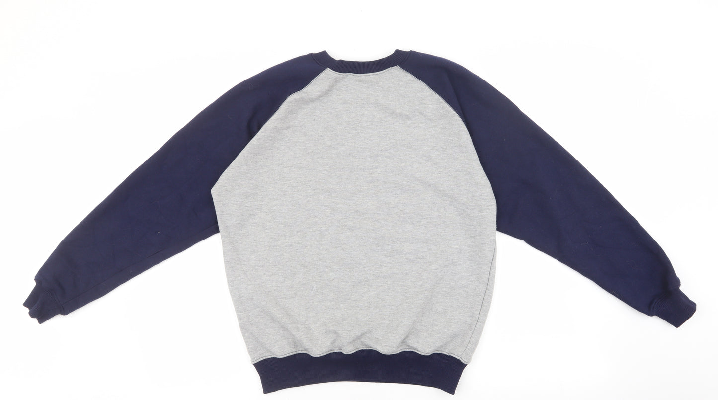 POP Mens Multicoloured Cotton Pullover Sweatshirt Size S - Colourblock