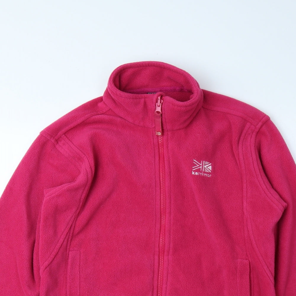 Karrimor Girls Pink Jacket Size 9-10 Years Zip