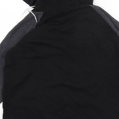 SABBC Mens Black Cotton Pullover Hoodie Size S - Skull&Bones