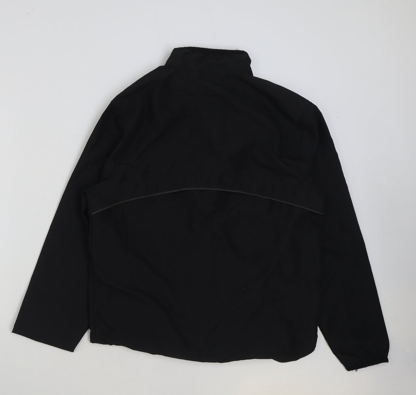 Jac Mens Black Rain Coat Coat Size L Zip