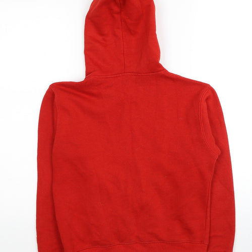 A2Z4Kids Boys Red Cotton Full Zip Hoodie Size 9-10 Years Zip
