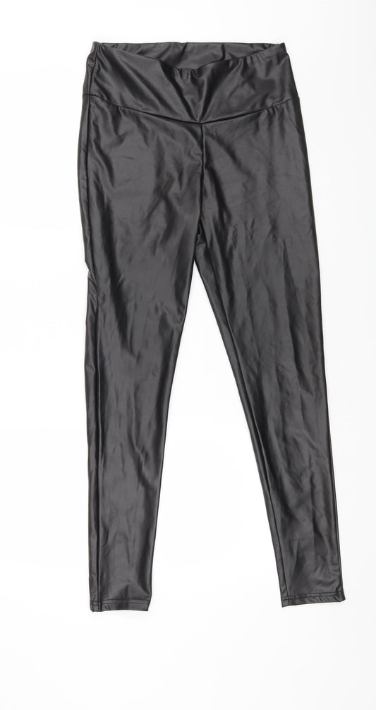 Primark Womens Black Polyester Jegging Leggings Size 10 L27 in