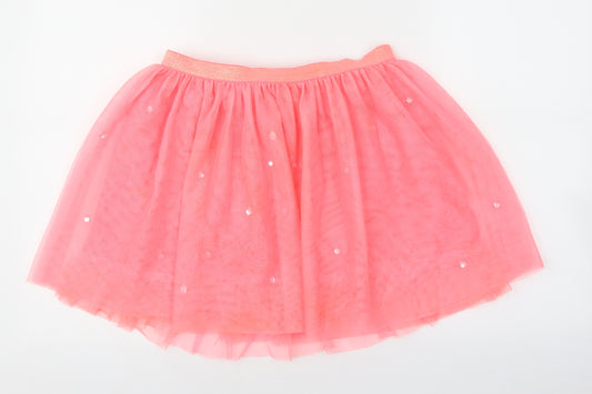 Gap Girls Pink 100% Polyester Tutu Skirt Size 10-11 Years Regular - Diamante