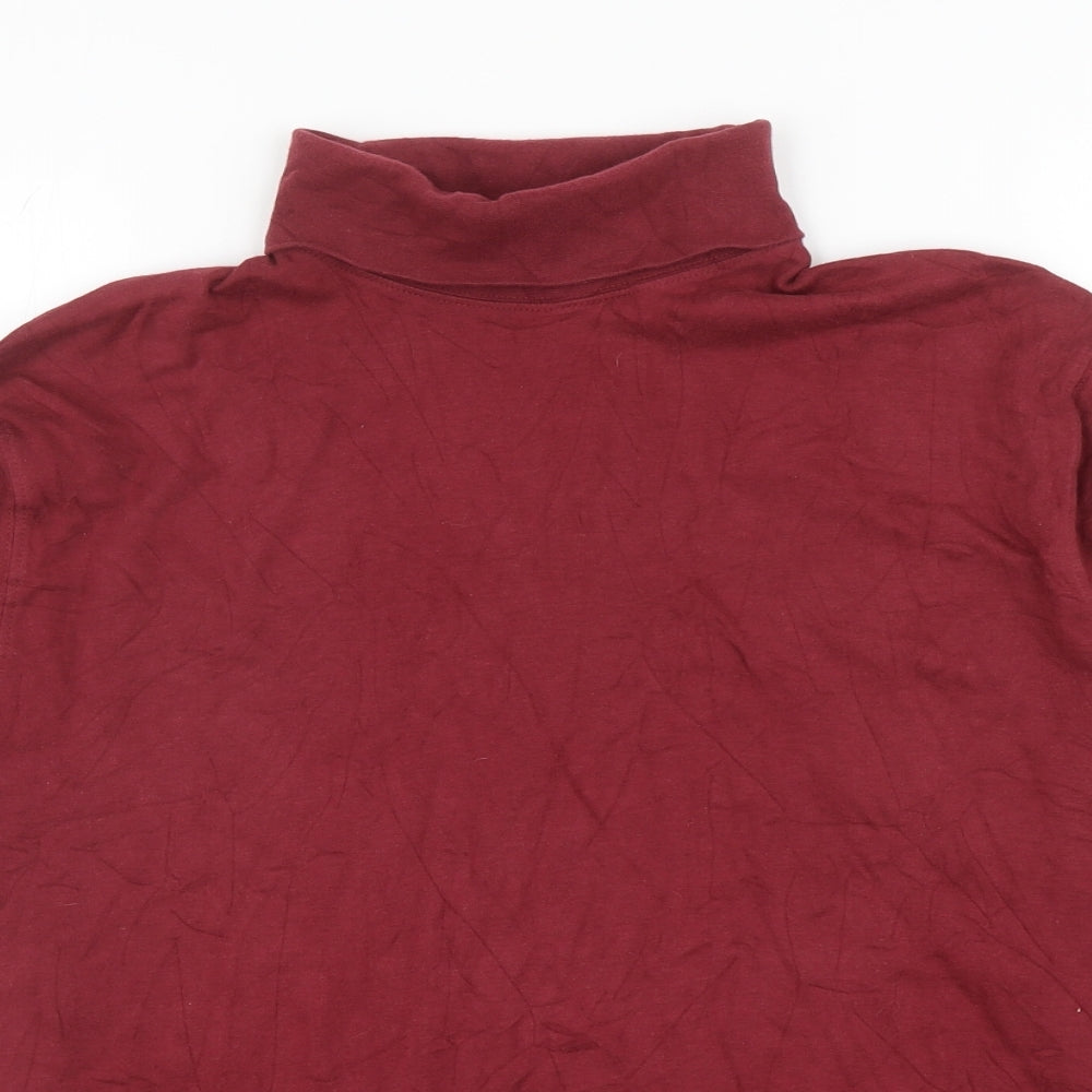 Marks and Spencer Mens Red Cotton Pullover Sweatshirt Size M