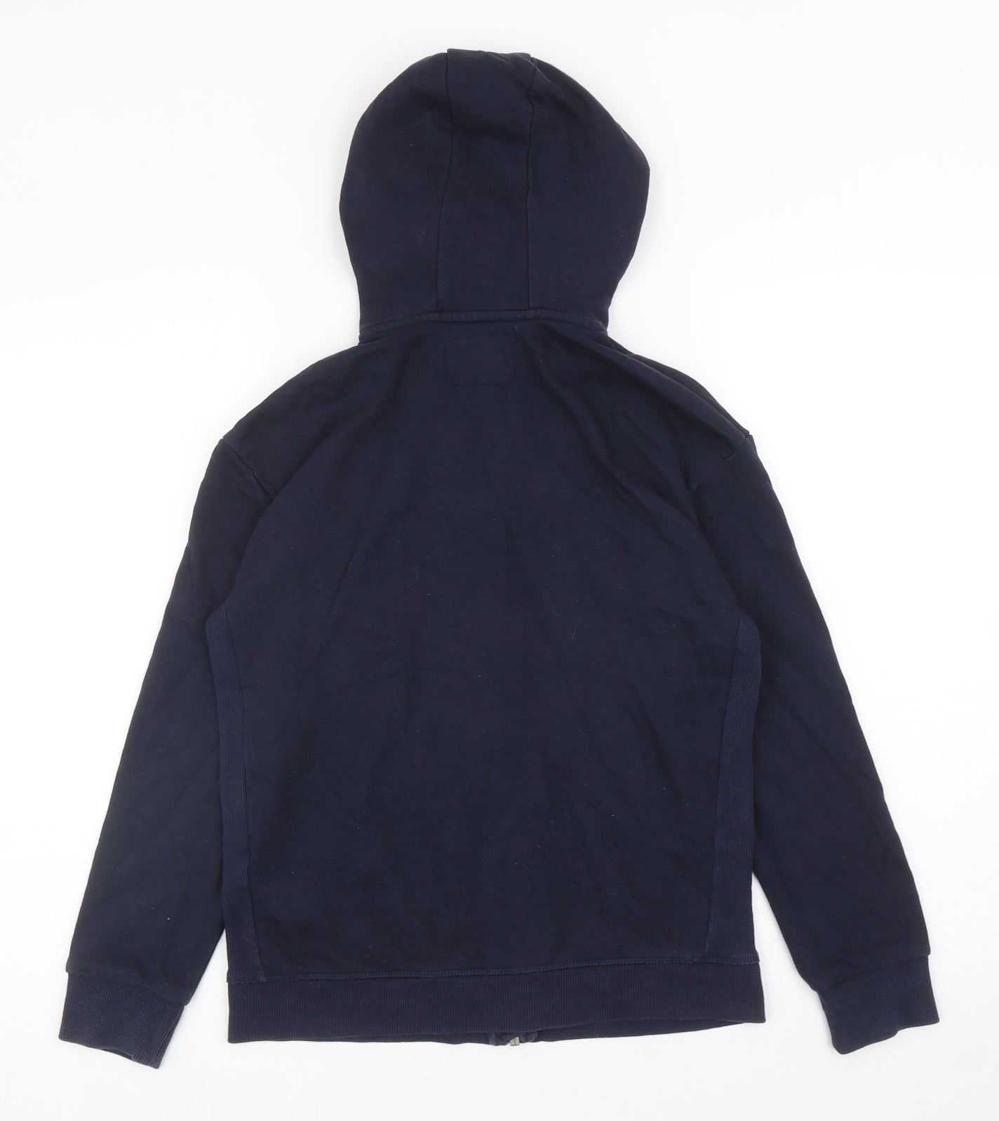 Marks and Spencer Boys Blue Cotton Full Zip Hoodie Size 11-12 Years Zip