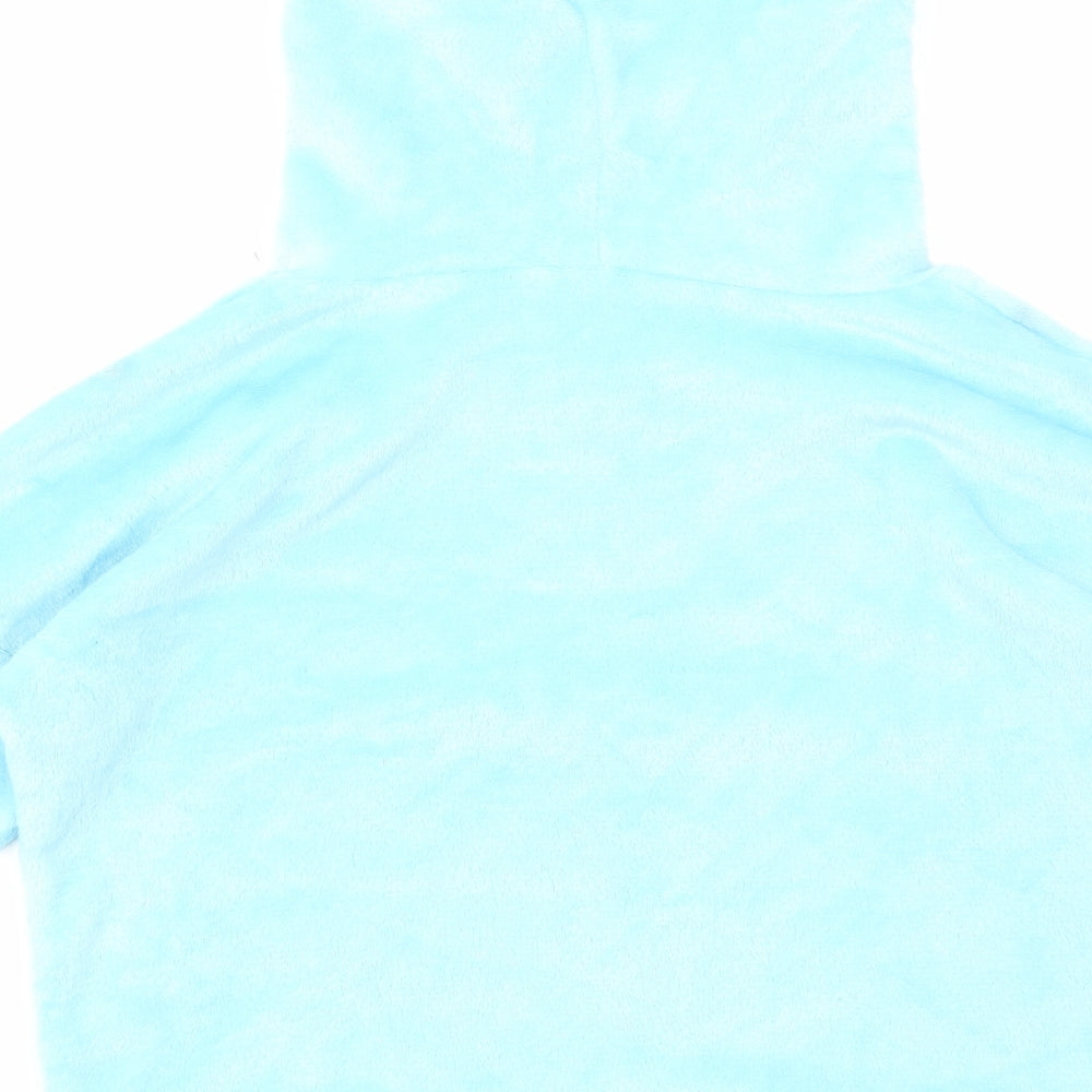 Preworn Girls Blue Polyester Pullover Hoodie Size 10-11 Years Pullover - Hooded ears