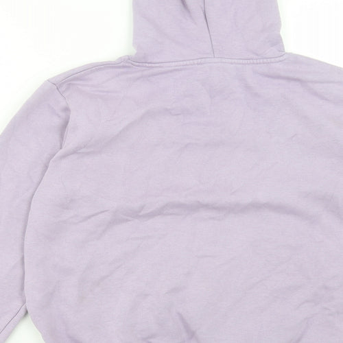 New Look Girls Purple Cotton Pullover Hoodie Size 12-13 Years Pullover