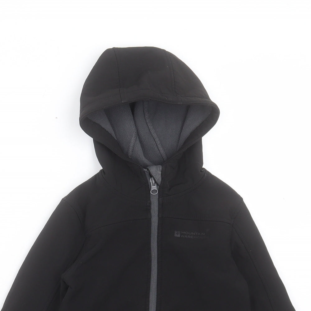 Mountain Warehouse Boys Black Jacket Size 3-4 Years Zip
