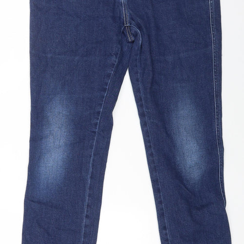 Replay Mens Blue Cotton Straight Jeans Size 33 in L26 in Regular Button