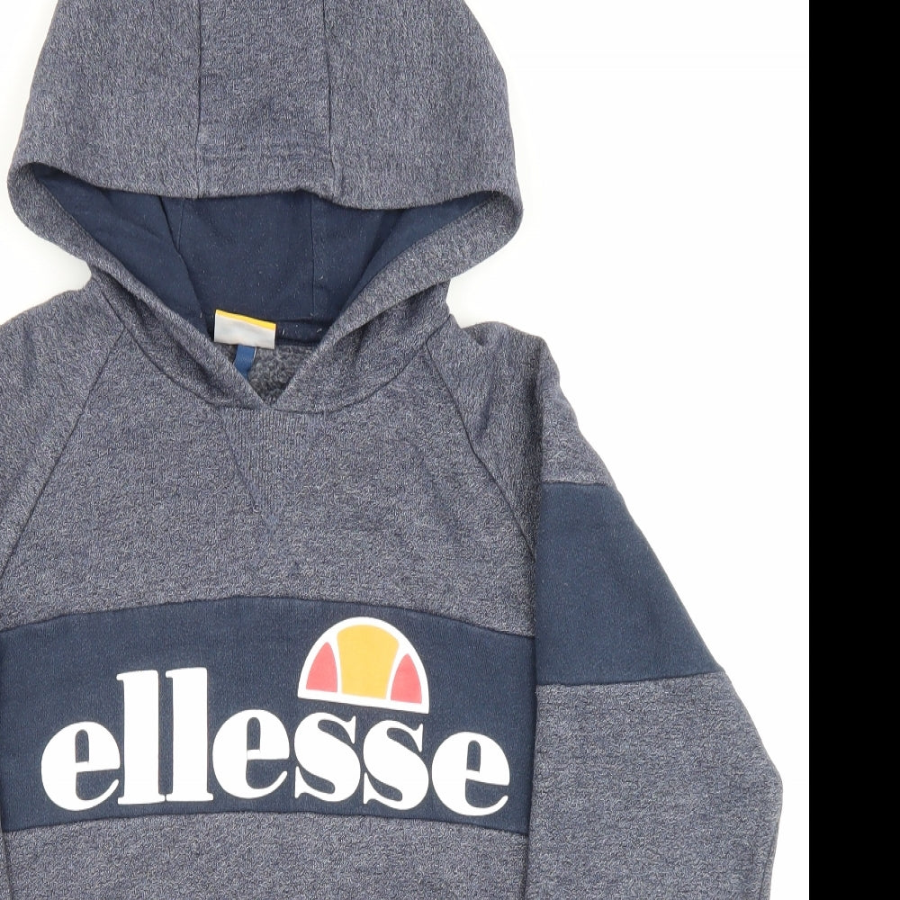 ellesse Boys Blue Cotton Pullover Hoodie Size 12-13 Years