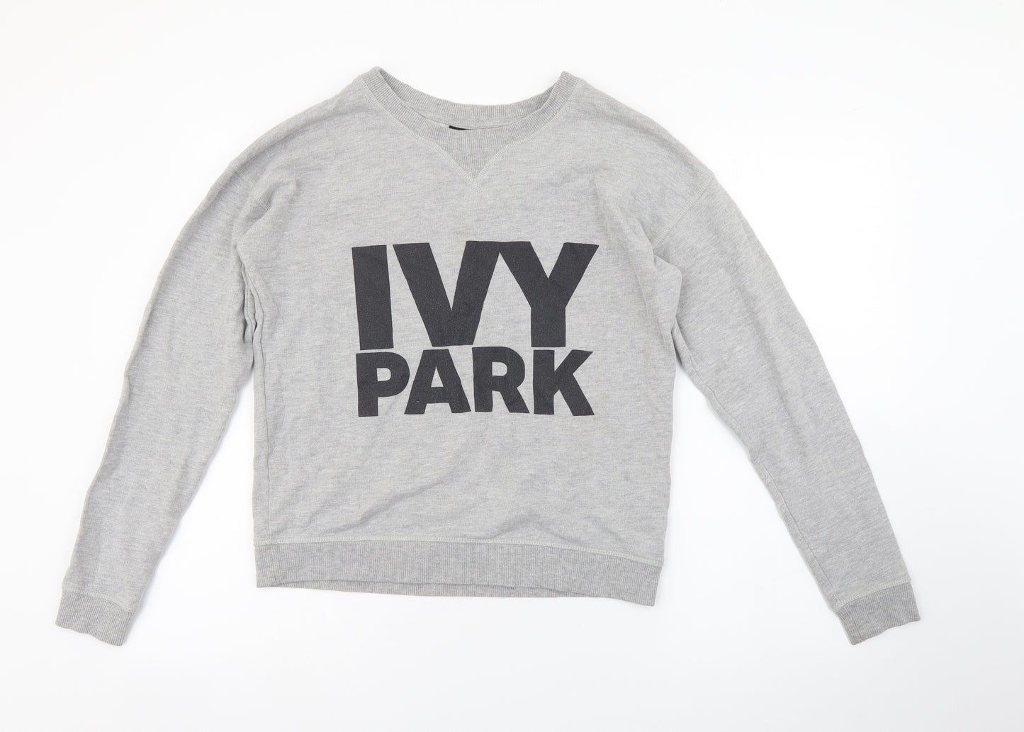 IVY PARK Mens Grey Round Neck Cotton Pullover Jumper Size XS - IVY PARK