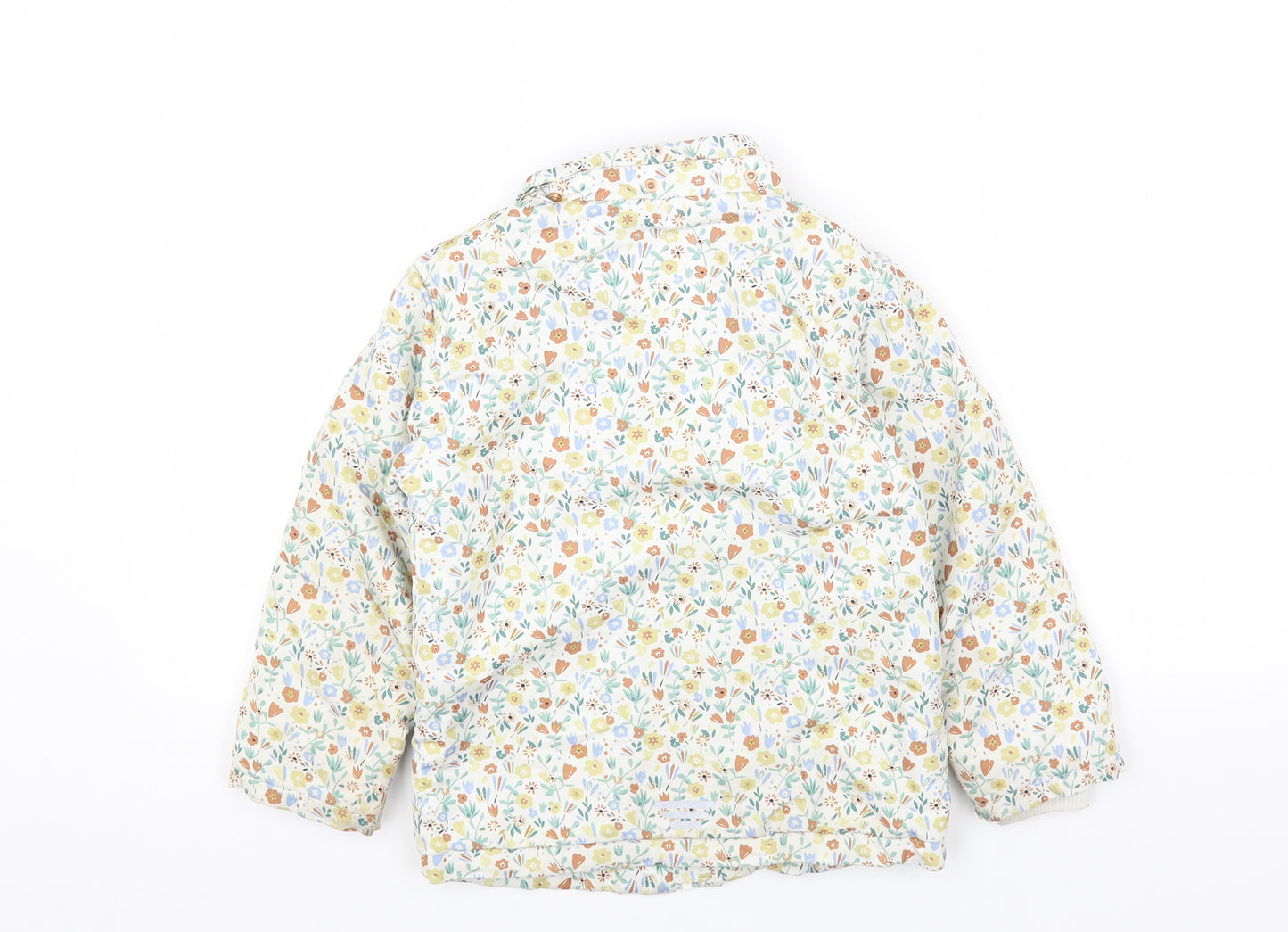 Primark Girls Multicoloured Fair Isle Jacket Size 6-7 Years Zip
