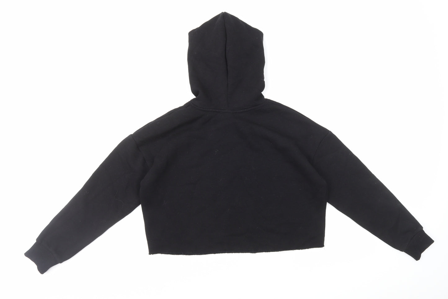 New Look Girls Black Cotton Pullover Hoodie Size 12-13 Years Pullover