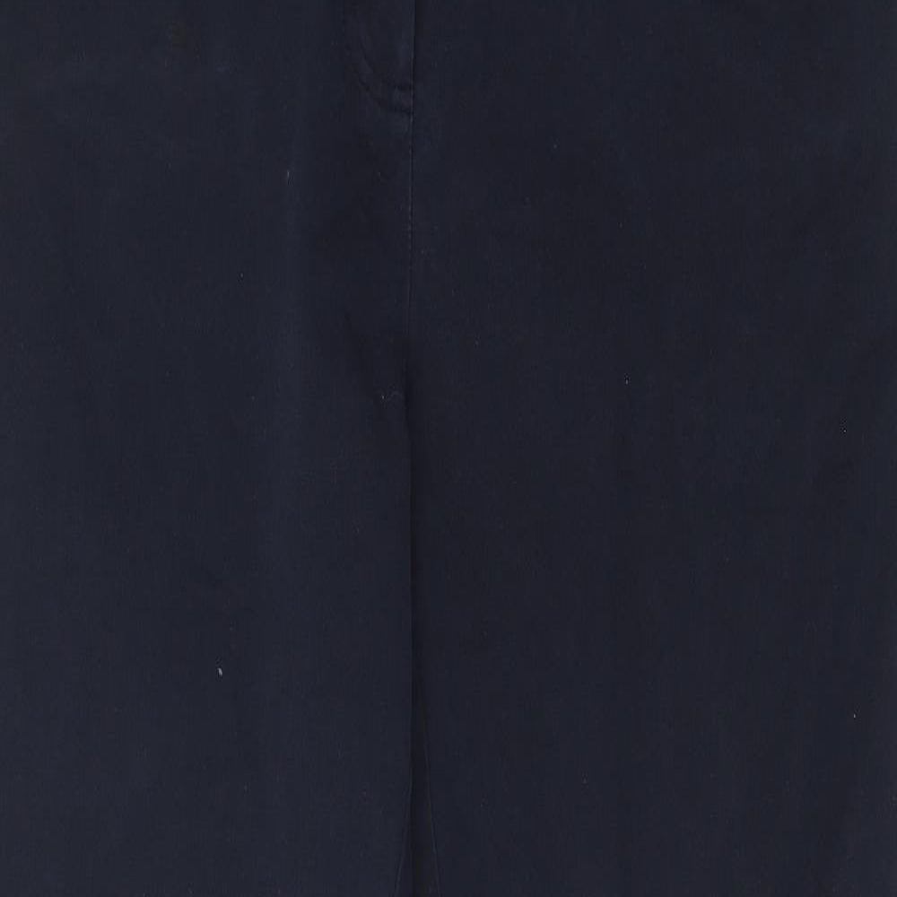 Viyella Mens Blue Cotton Straight Jeans Size 38 in L28 in Regular Zip