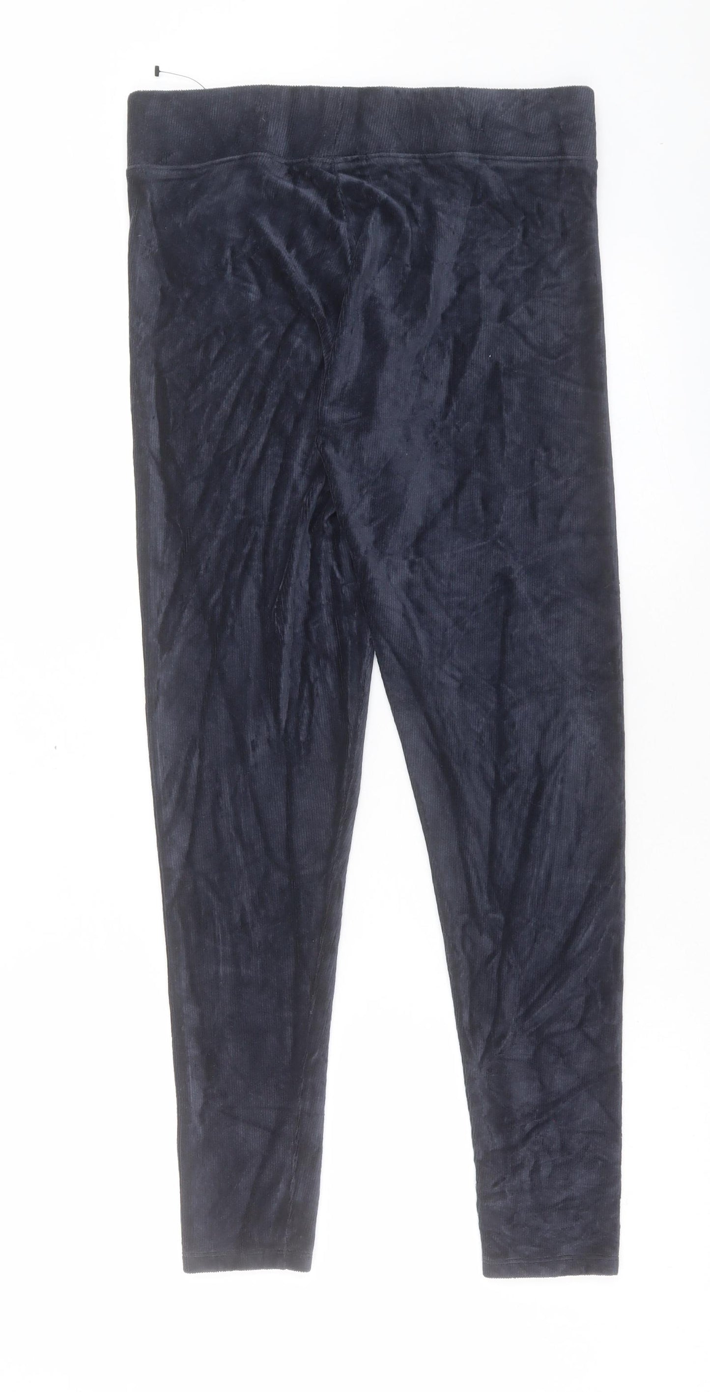 Marks and Spencer Womens Blue Cotton Jogger Leggings Size 10 L29 in