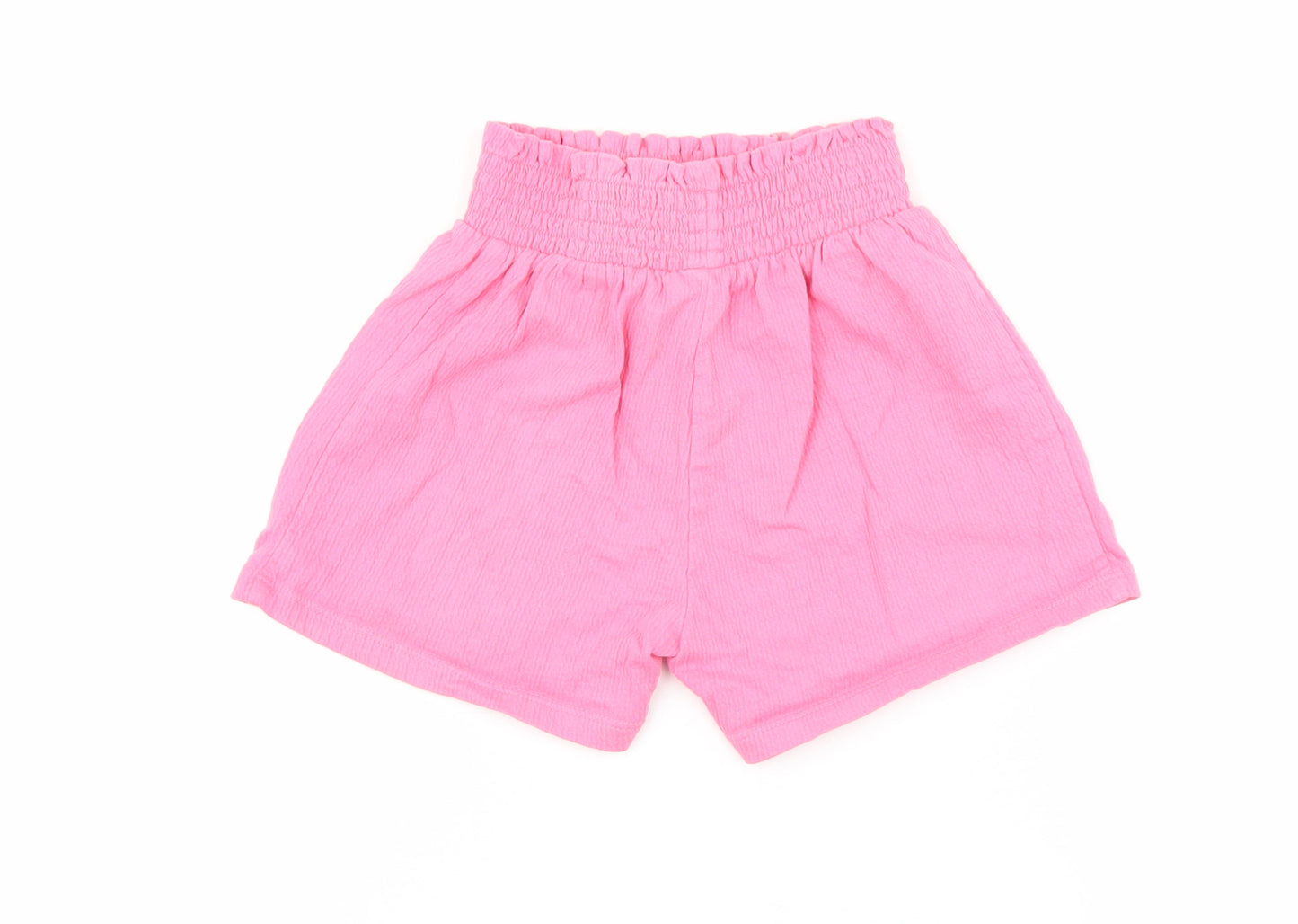 George Girls Pink Cotton Bermuda Shorts Size 4-5 Years Regular