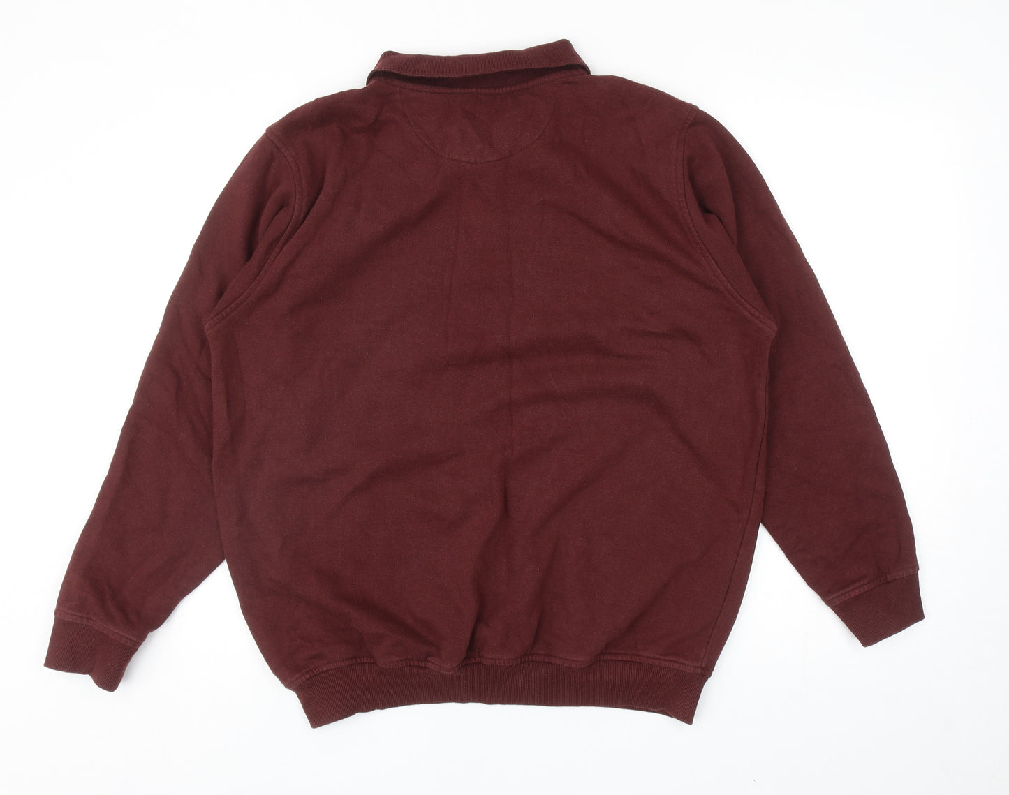 EWM Mens Red Cotton Pullover Sweatshirt Size M
