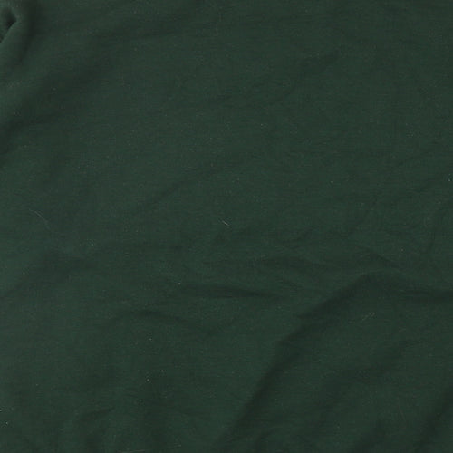 Gildan Mens Green Cotton Pullover Sweatshirt Size L