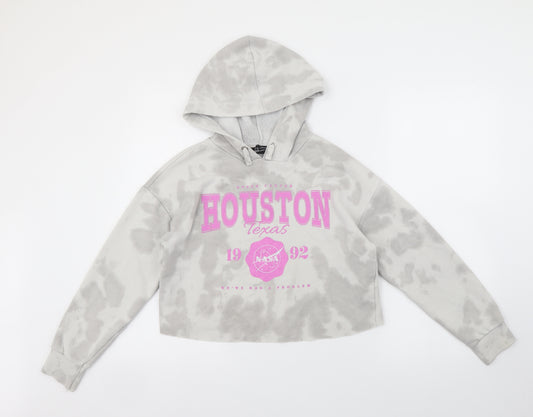 New Look Girls Grey Polyester Pullover Hoodie Size 12-13 Years Pullover - Tie Dye Houston Texas