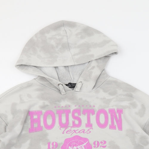 New Look Girls Grey Polyester Pullover Hoodie Size 12-13 Years Pullover - Tie Dye Houston Texas