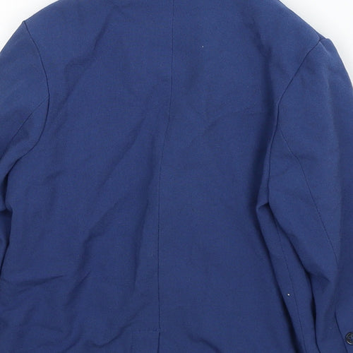 mamas & papas Boys Blue Jacket Blazer Size 2XL Button