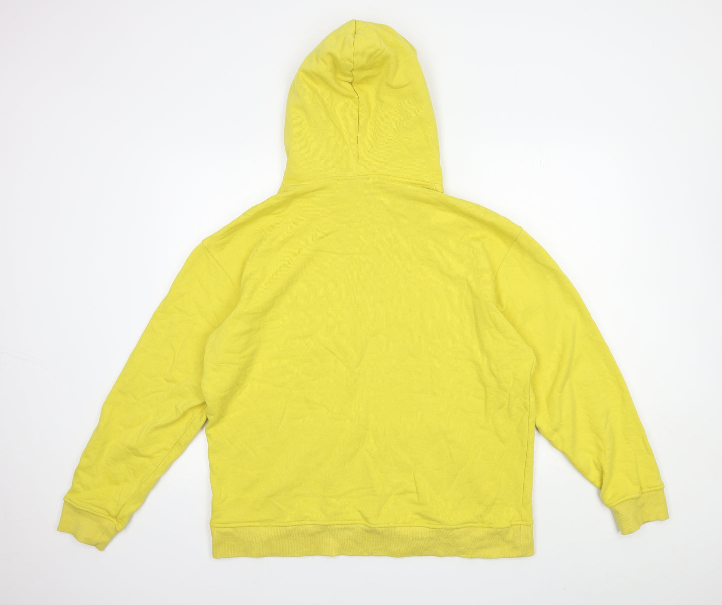 Workout Wkst Mens Yellow Polyester Pullover Hoodie Size L
