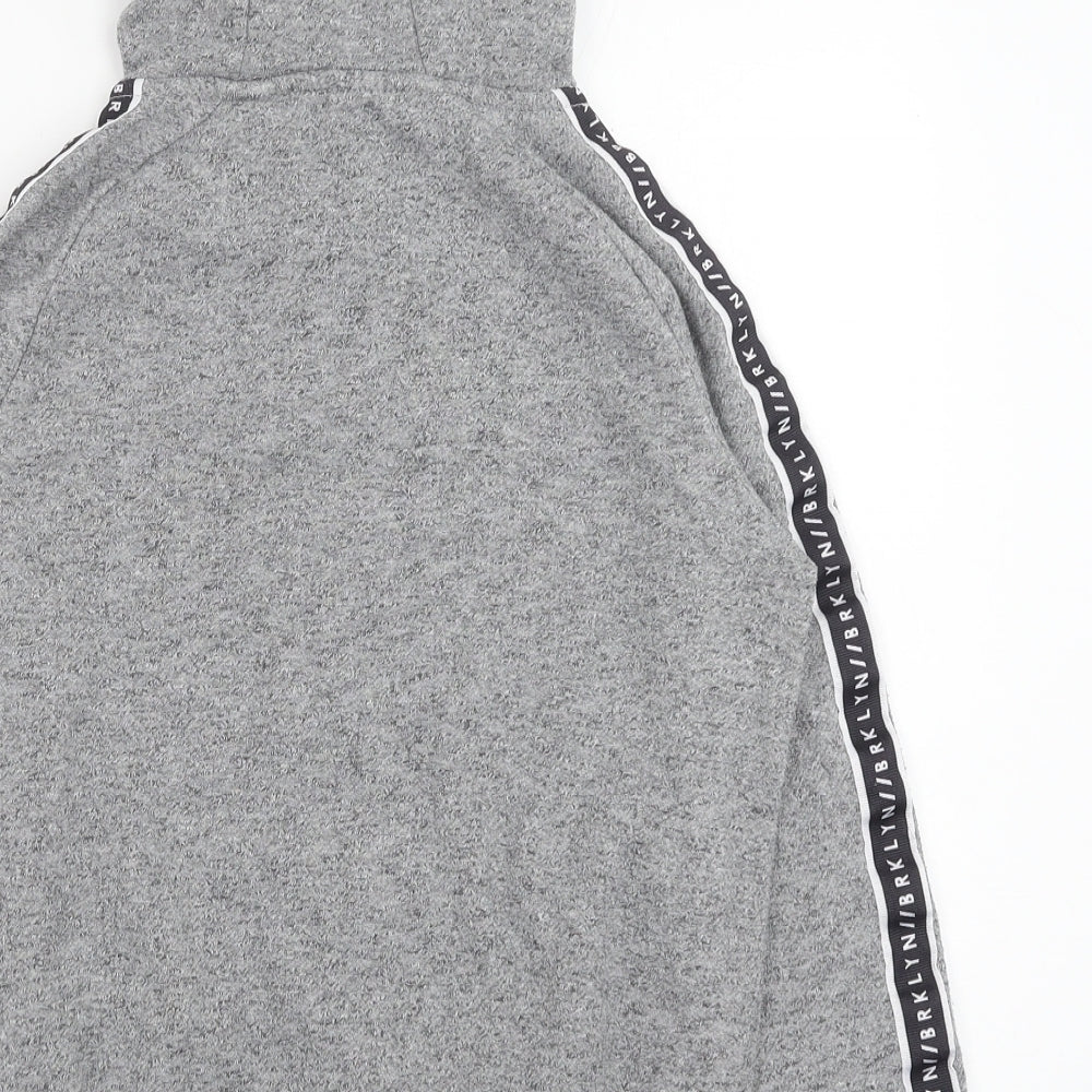 Primark Boys Grey Polyester Full Zip Hoodie Size 10-11 Years Zip